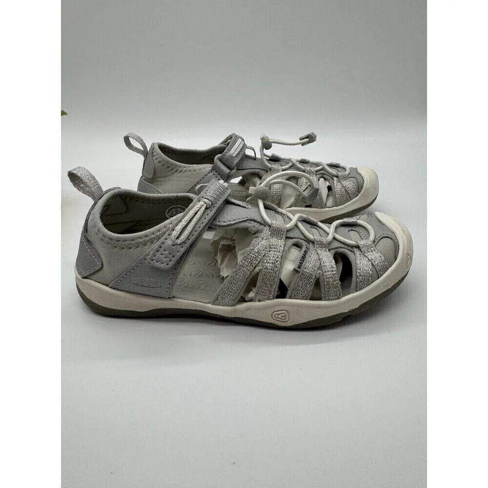 KEEN silver glitter moxie sandals water shoes kids size 13
